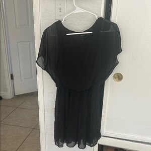 Elegant Black Sheer Dress